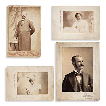 (PHOTOGRAPHY.) [James Conway Farley.] Group of 5 cabinet card portraits by the Jefferson Fine Art Gallery.